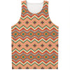 Geometric Navajo Pattern Print Men's Tank Top