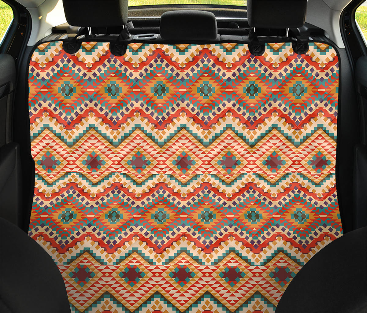 Geometric Navajo Pattern Print Pet Car Back Seat Cover