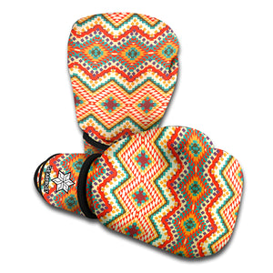 Geometric Pendleton Navajo Pattern Print Boxing Gloves