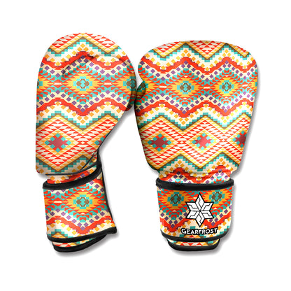 Geometric Pendleton Navajo Pattern Print Boxing Gloves