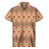 Geometric Pendleton Navajo Pattern Print Men's Short Sleeve Shirt