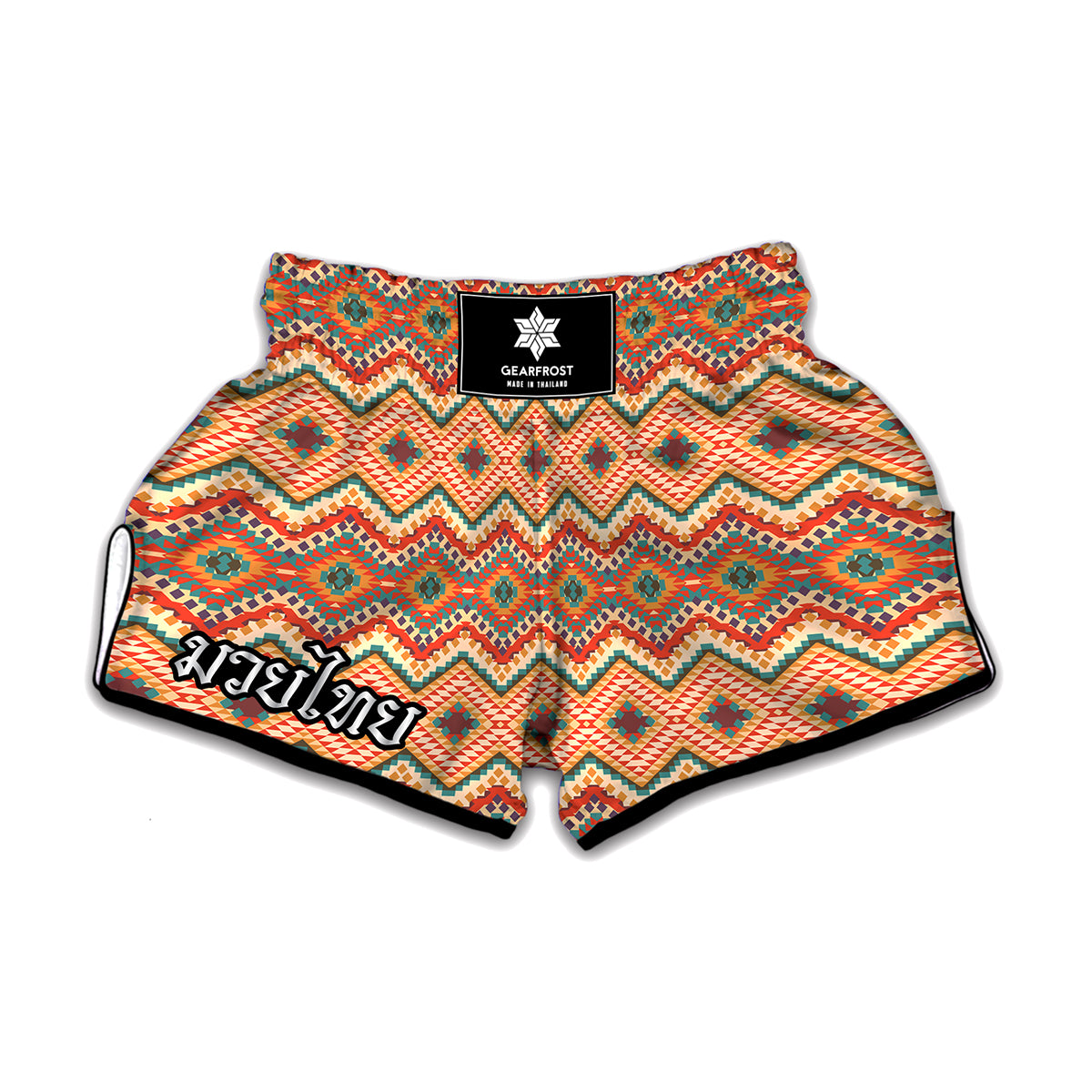 Geometric Pendleton Navajo Pattern Print Muay Thai Boxing Shorts