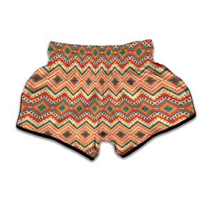 Geometric Pendleton Navajo Pattern Print Muay Thai Boxing Shorts