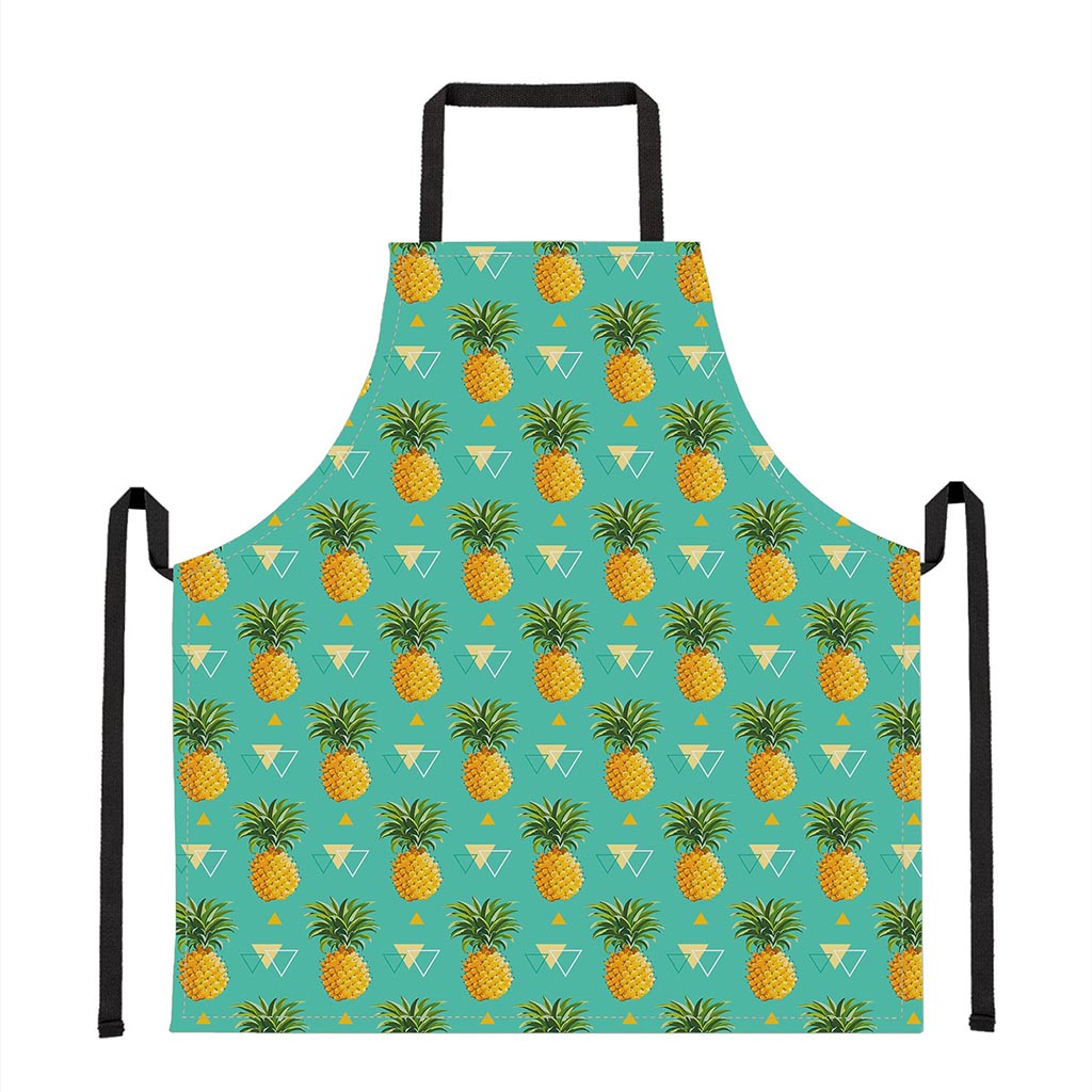 Geometric Pineapple Pattern Print Apron