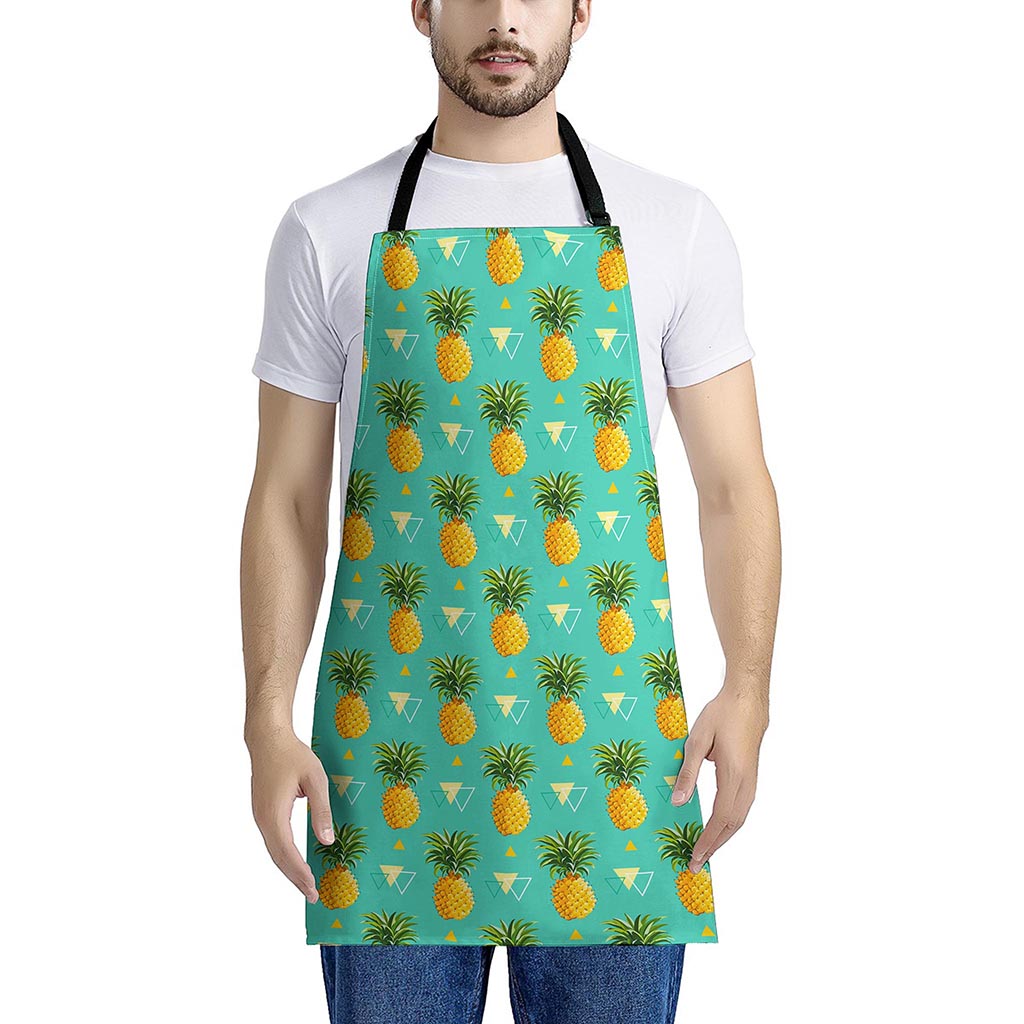 Geometric Pineapple Pattern Print Apron