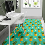 Geometric Pineapple Pattern Print Area Rug GearFrost