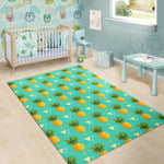 Geometric Pineapple Pattern Print Area Rug GearFrost