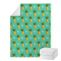Geometric Pineapple Pattern Print Blanket