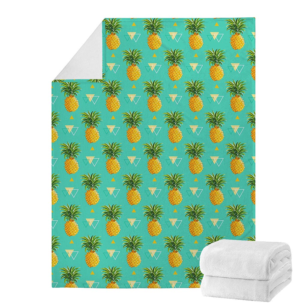 Geometric Pineapple Pattern Print Blanket