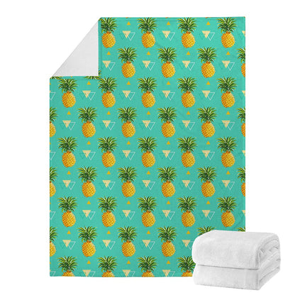 Geometric Pineapple Pattern Print Blanket