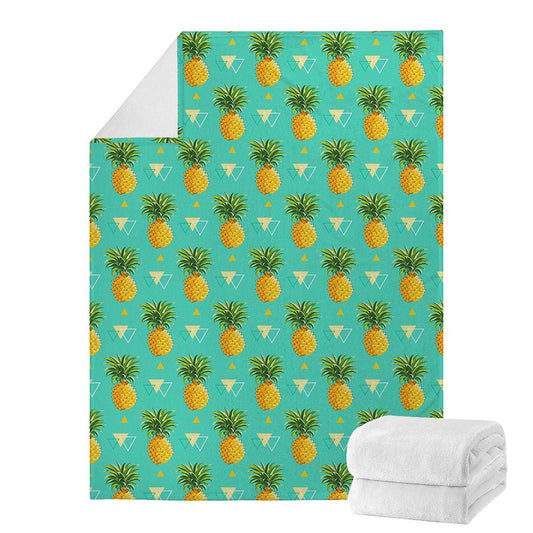 Geometric Pineapple Pattern Print Blanket