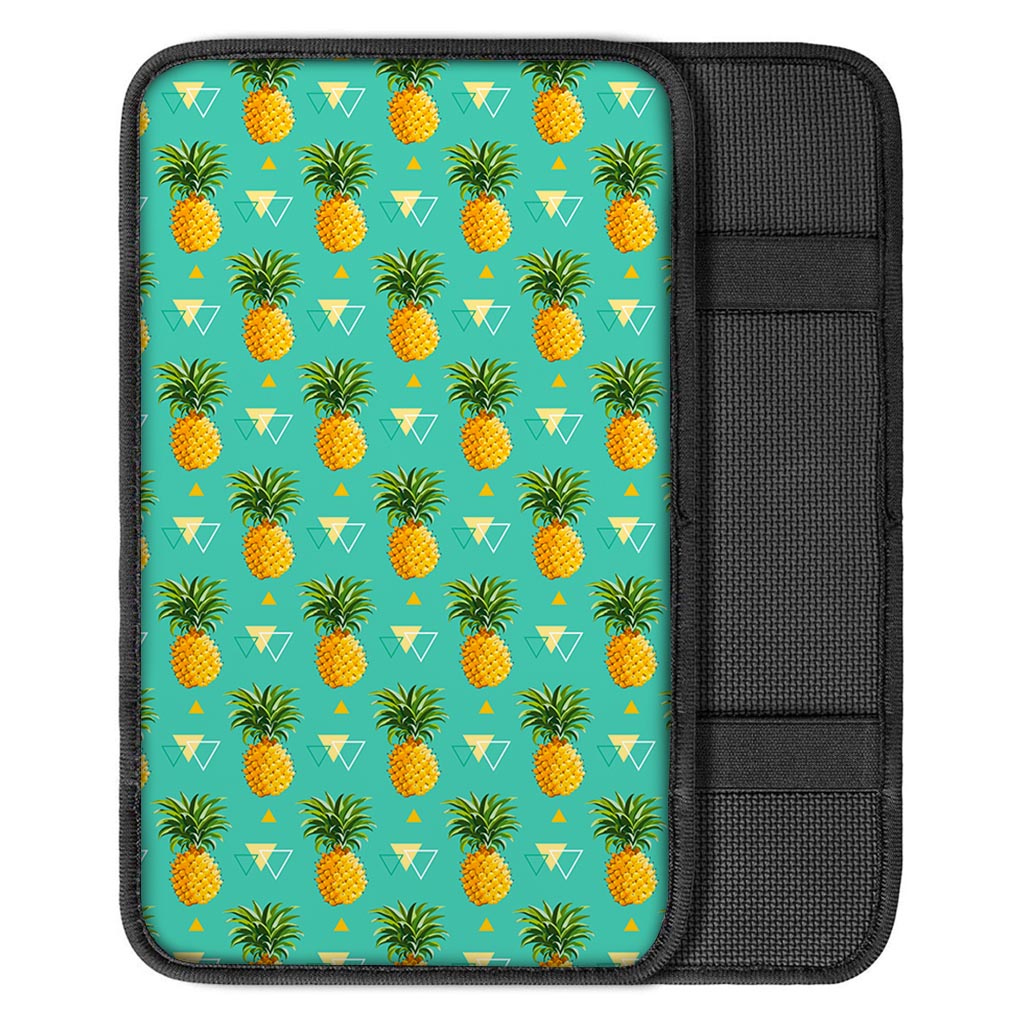 Geometric Pineapple Pattern Print Car Center Console Cover