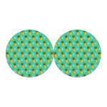 Geometric Pineapple Pattern Print Car Coasters