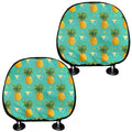 Geometric Pineapple Pattern Print Car Headrest Covers