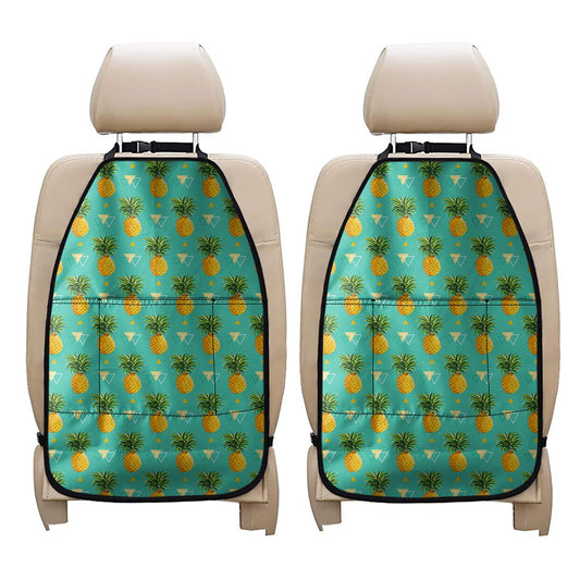 Geometric Pineapple Pattern Print Car Seat Organizers