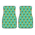 Geometric Pineapple Pattern Print Front Car Floor Mats