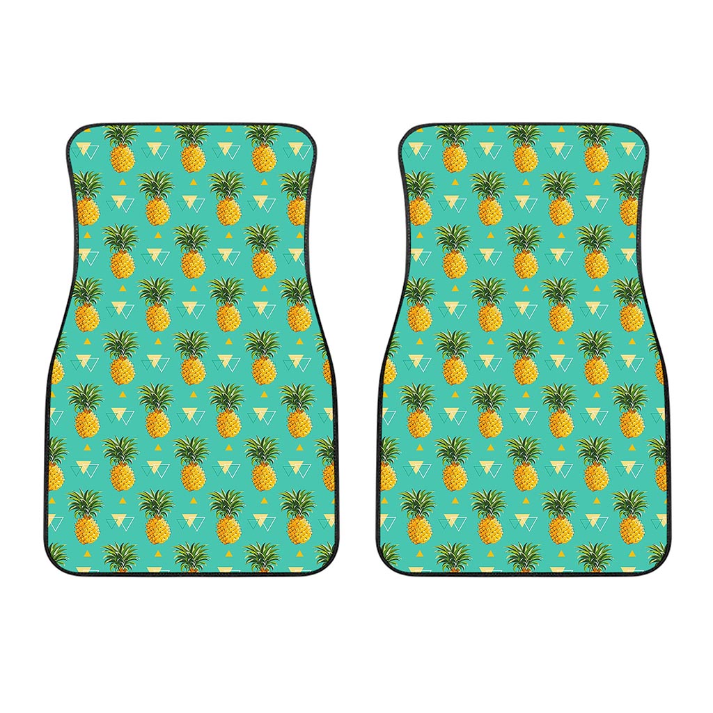 Geometric Pineapple Pattern Print Front Car Floor Mats