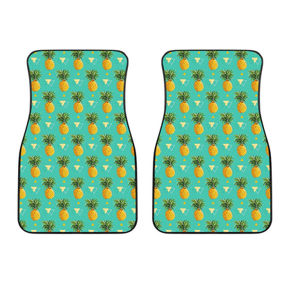 Geometric Pineapple Pattern Print Front Car Floor Mats