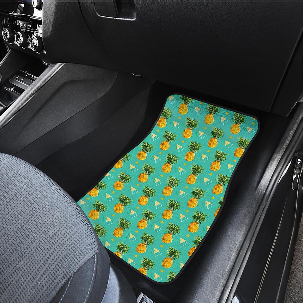 Geometric Pineapple Pattern Print Front Car Floor Mats