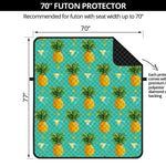 Geometric Pineapple Pattern Print Futon Protector