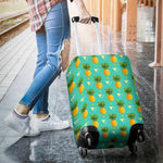 Geometric Pineapple Pattern Print Luggage Cover GearFrost