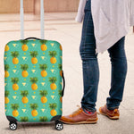 Geometric Pineapple Pattern Print Luggage Cover GearFrost