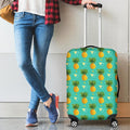 Geometric Pineapple Pattern Print Luggage Cover