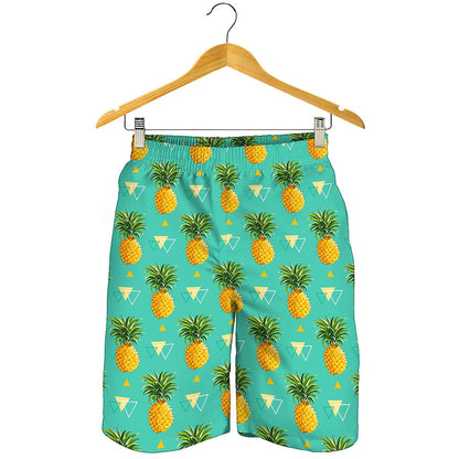 Geometric Pineapple Pattern Print Men's Shorts