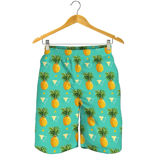 Geometric Pineapple Pattern Print Men's Shorts