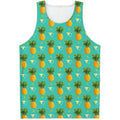 Geometric Pineapple Pattern Print Men's Tank Top