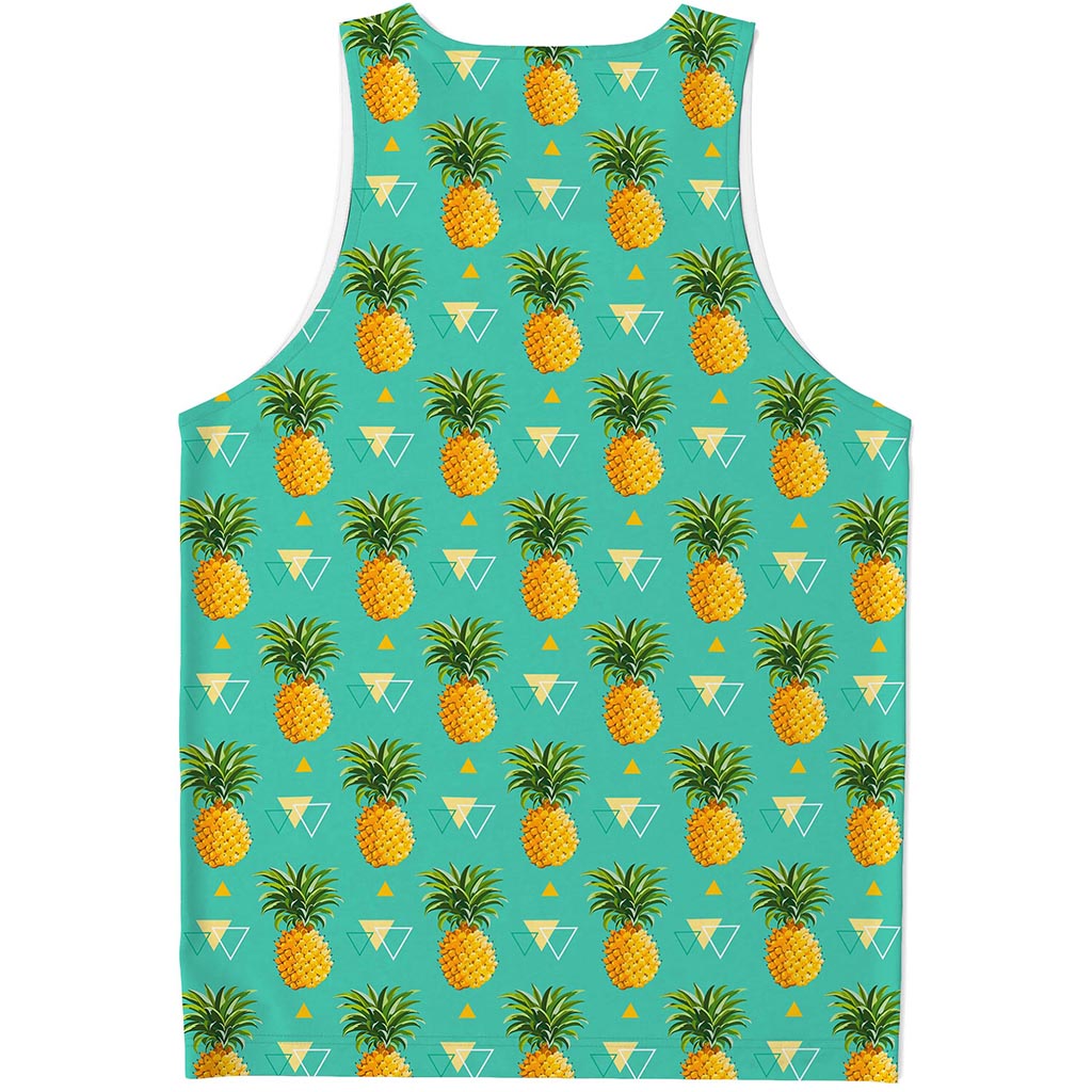 Geometric Pineapple Pattern Print Men's Tank Top