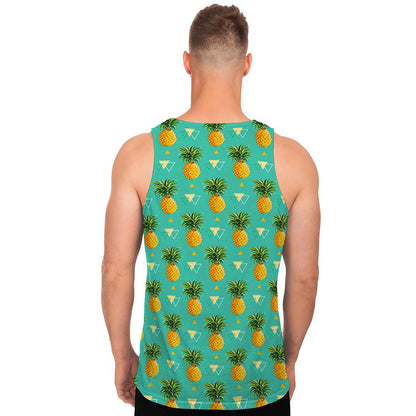 Geometric Pineapple Pattern Print Men's Tank Top