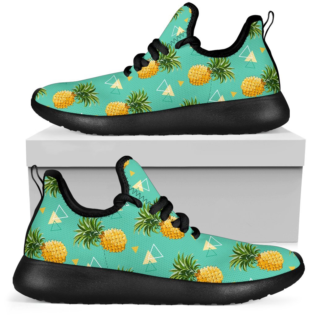 Geometric Pineapple Pattern Print Mesh Knit Shoes GearFrost