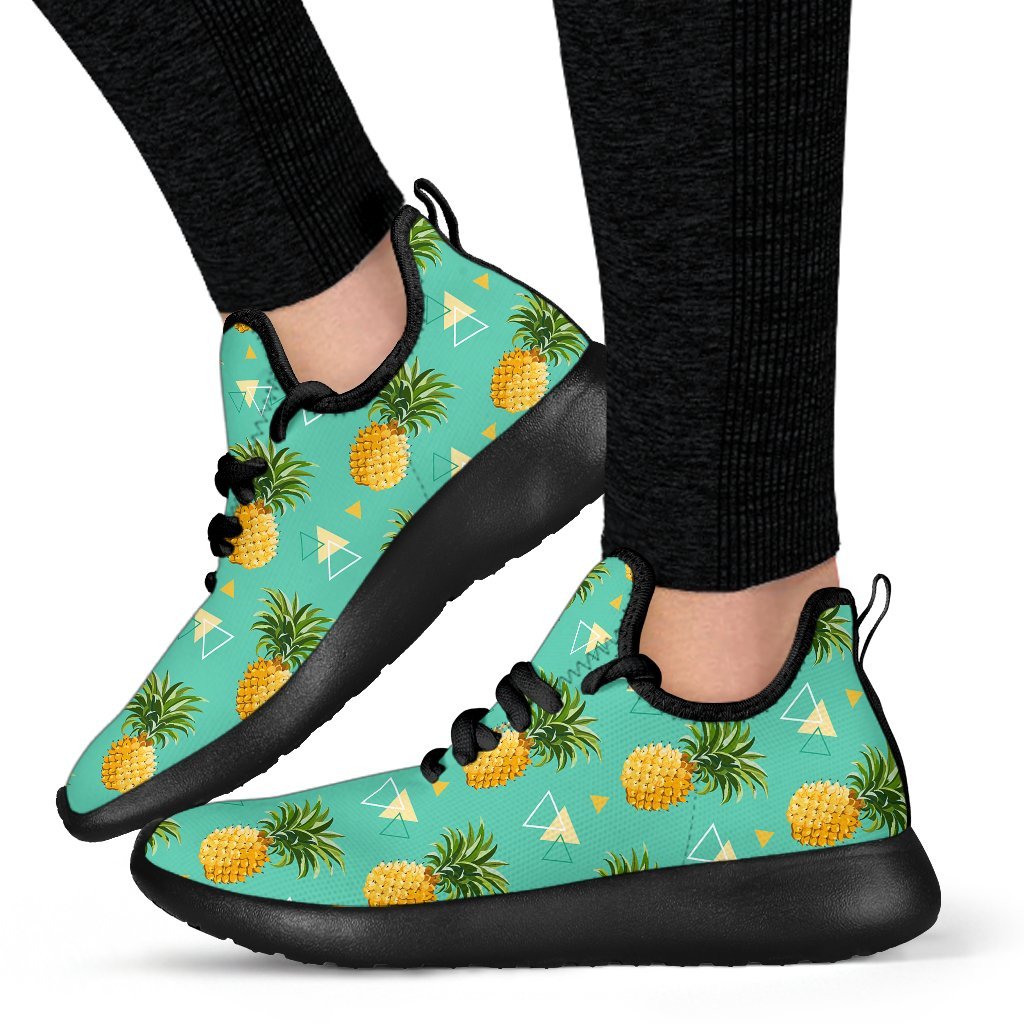 Geometric Pineapple Pattern Print Mesh Knit Shoes GearFrost