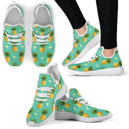 Geometric Pineapple Pattern Print Mesh Knit Shoes GearFrost