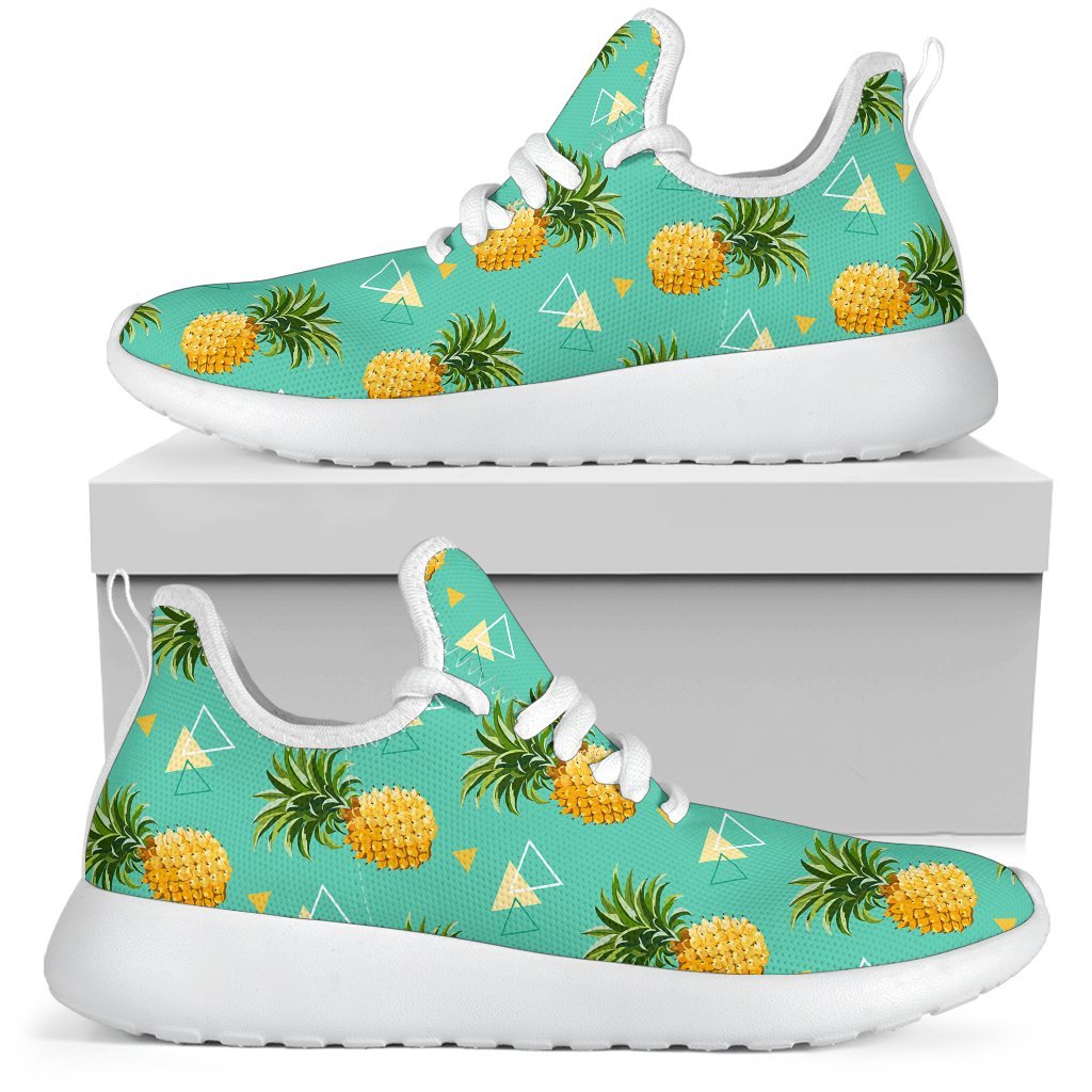 Geometric Pineapple Pattern Print Mesh Knit Shoes GearFrost