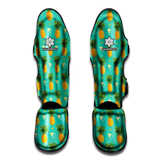 Geometric Pineapple Pattern Print Muay Thai Shin Guard