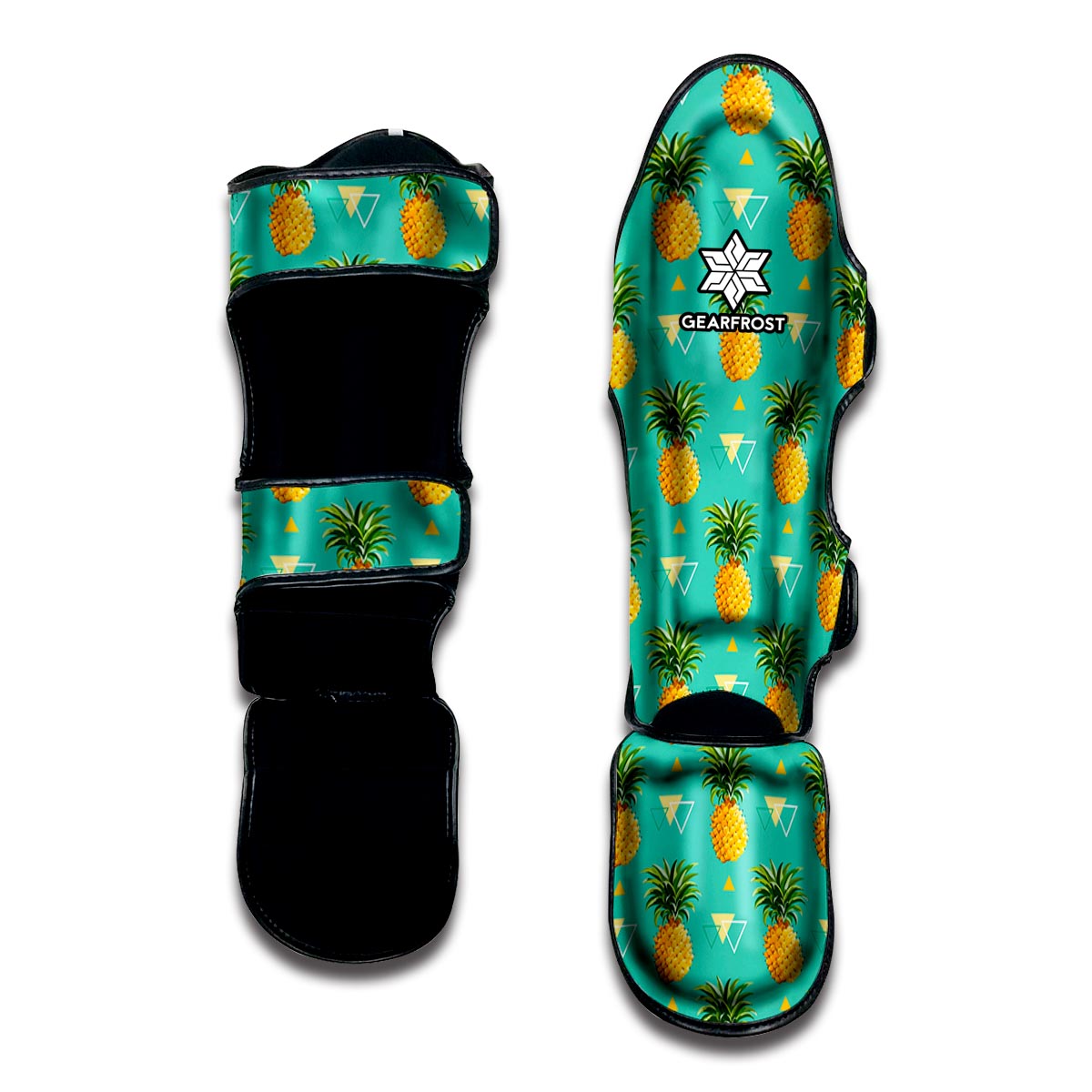 Geometric Pineapple Pattern Print Muay Thai Shin Guard