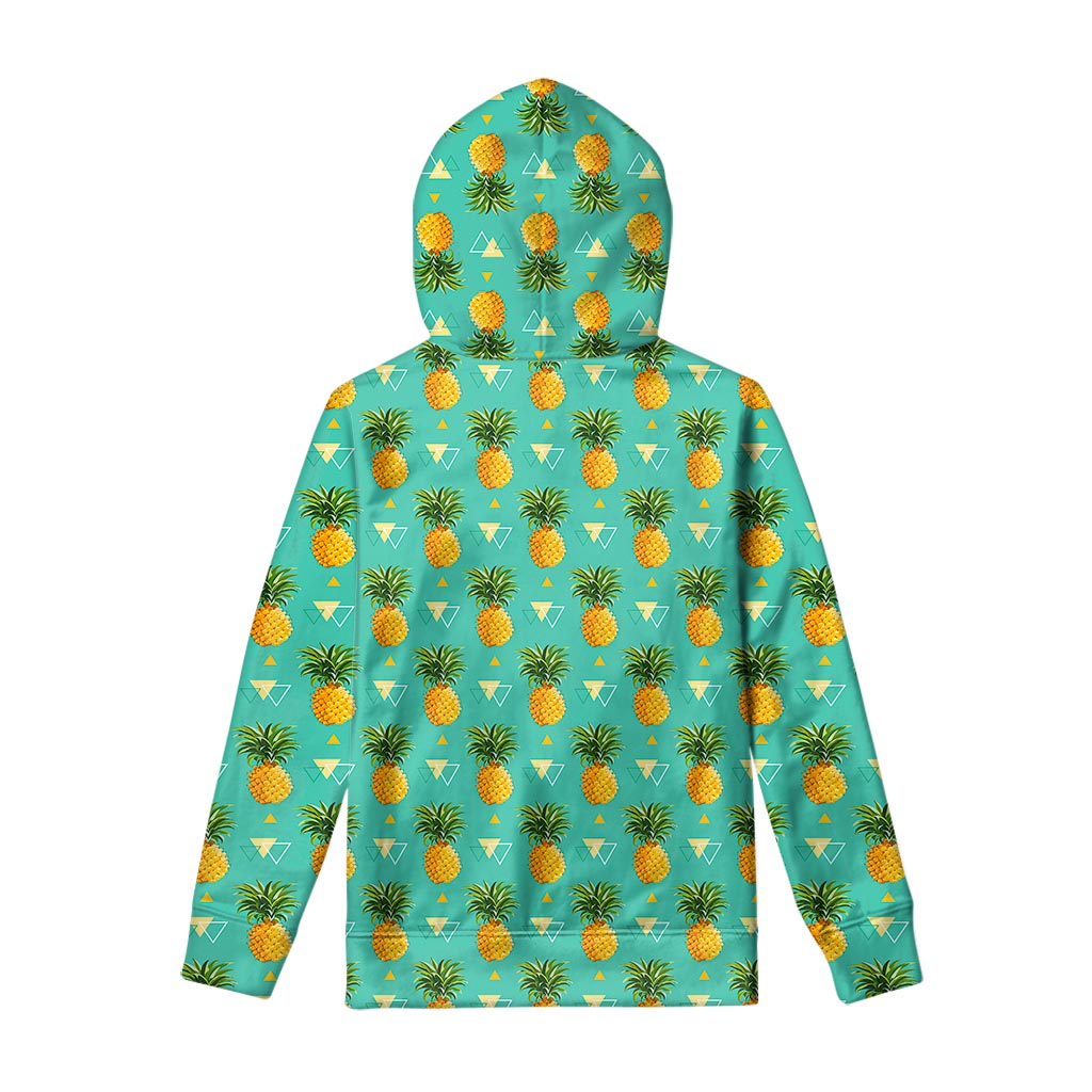 Geometric Pineapple Pattern Print Pullover Hoodie