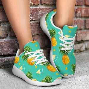 Geometric Pineapple Pattern Print Sport Shoes GearFrost