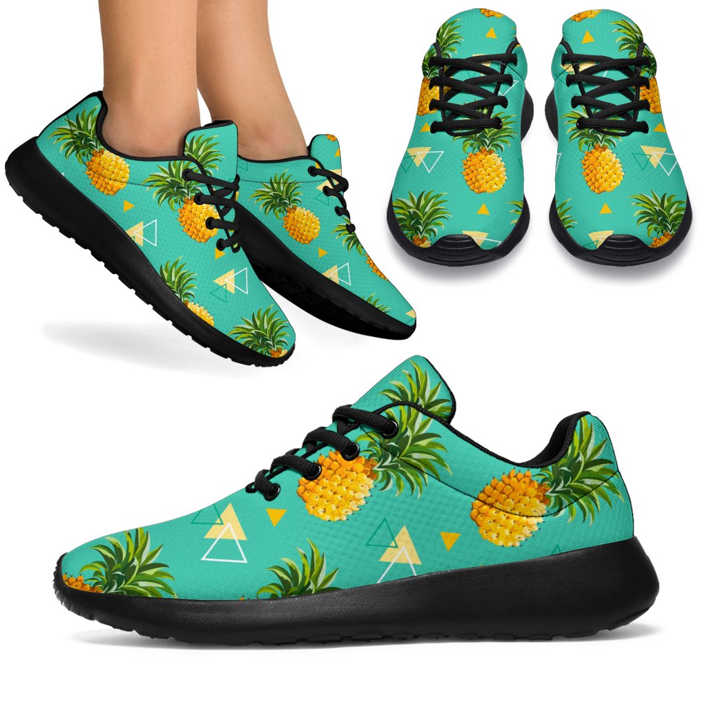 Geometric Pineapple Pattern Print Sport Shoes GearFrost