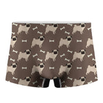 Geometric Pug Pattern Print Men's Boxer Briefs