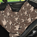 Geometric Pug Pattern Print Pet Car Back Seat Cover
