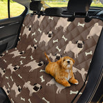 Geometric Pug Pattern Print Pet Car Back Seat Cover