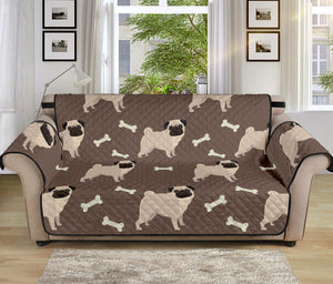 Geometric Pug Pattern Print Sofa Protector