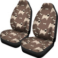 Geometric Pug Pattern Print Universal Fit Car Seat Covers