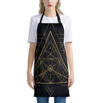 Geometric Pyramid Print Apron