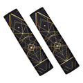 Geometric Pyramid Print Car Seat Belt Covers