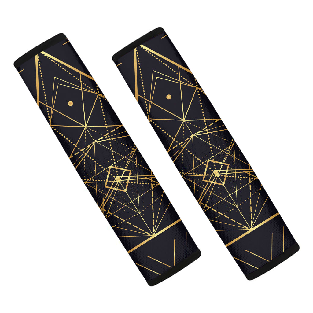 Geometric Pyramid Print Car Seat Belt Covers