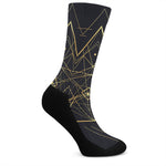 Geometric Pyramid Print Crew Socks